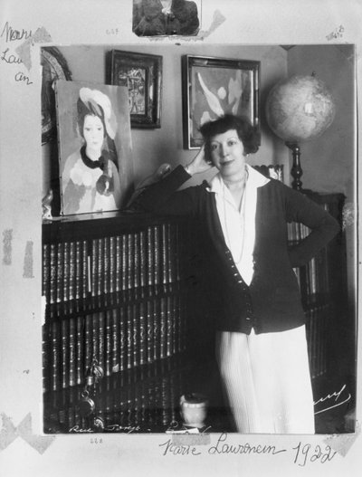 Marie Laurencin, aus dem Marcel Jouhandeau Album von French Photographer